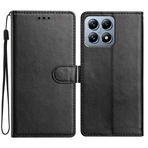 Калъф тефтер Wallet Stand Leather за Xiaomi 15T, черен