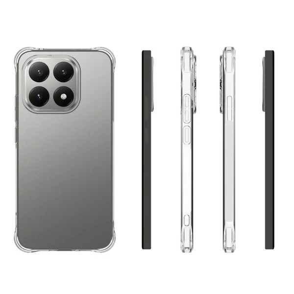 Силиконов калъф Non-Slip за Xiaomi 15T, прозрачен 5