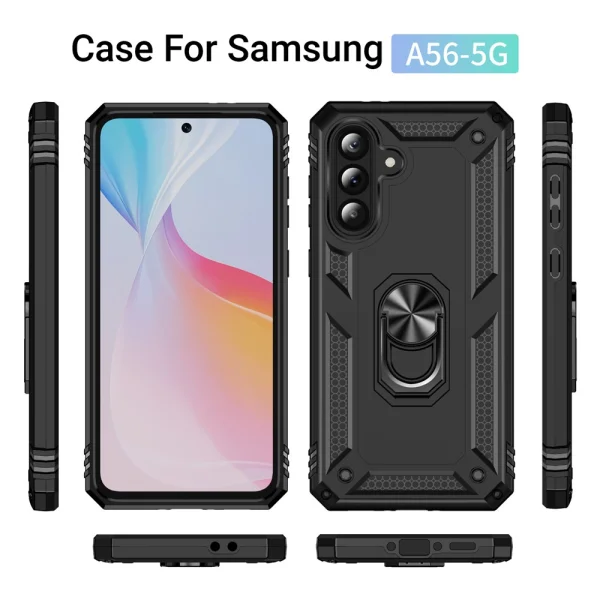 Shockproof Case Hybrid Cover for Sansung Galaxy A56 5G, black 6