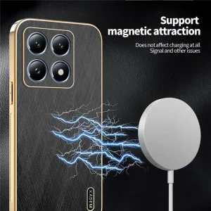Удароустойчив калъф KADEM Silk за Xiaomi 15T, черен 4