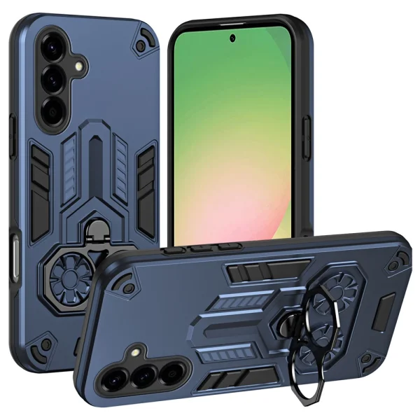 Shockproof case Ring Holder Kickstand for Samsung Galaxy A56 5G, Blue 1