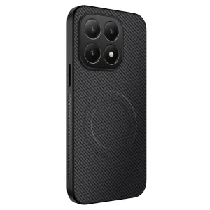 Удароустойчив калъф MagSF Carbon за Xiaomi 15T, черен