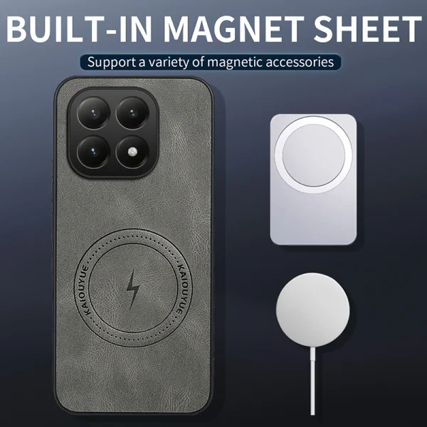 Удароустойчив калъф Magnetic WANLONFENG SD1 за Xiaomi 15T, черен 2