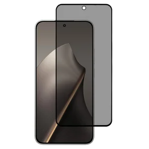 Стъклен Протектор 5D Full Glue PRIVACY за Xiaomi 15T Pro / 15T, Черен