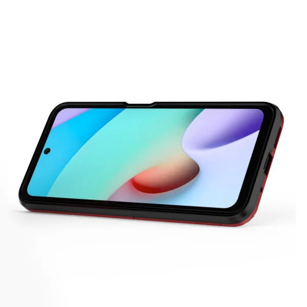 Shockproof Case Hybrid Cover for Xiaomi Redmi 10, Red 4