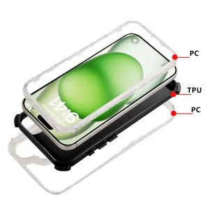 3-in-1 Drop-Proof Case for iPhone 17, black 4