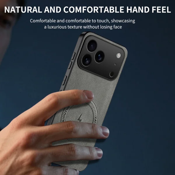 Удароустойчив калъф Magnetic WANLONFENG SD1 за iPhone 18 Pro, черен 5