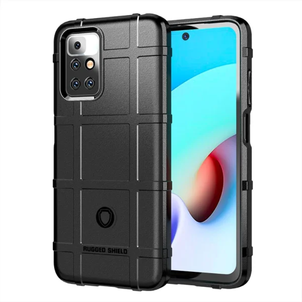 Shockproof Case Grid for Xiaomi Redmi 10, Black 1