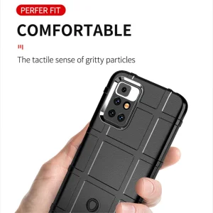 Shockproof Case Grid for Xiaomi Redmi 10, Black 5