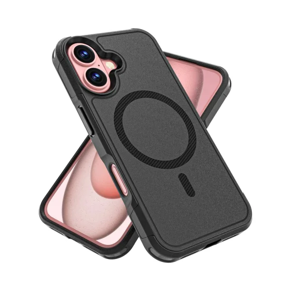 Shockproof case Anti-drop MagSf for iPhone 16, Black 2