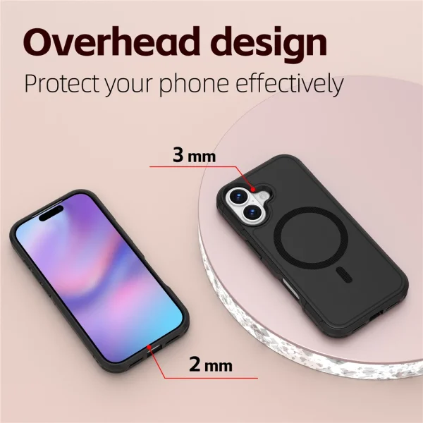 Shockproof case Anti-drop MagSf for iPhone 17, black 4