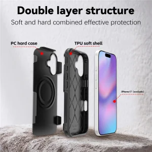 Shockproof case Anti-drop MagSf for iPhone 17, black 3