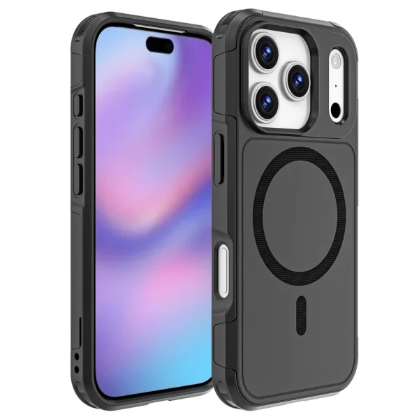 Shockproof Case Anti-drop MagSf for iPhone 18 Pro, black 1