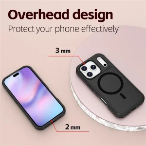Shockproof Case Anti-drop MagSf for iPhone 18 Pro, black 6