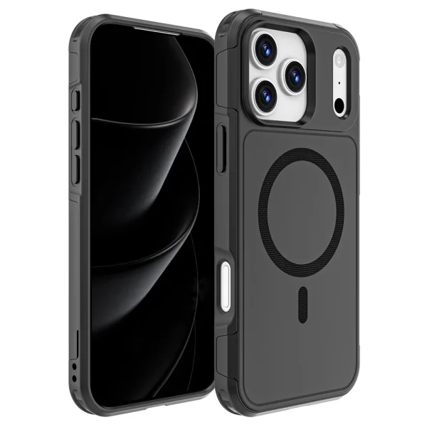Anti-drop MagSf Shockproof Case for iPhone 18 Pro Max, black 1