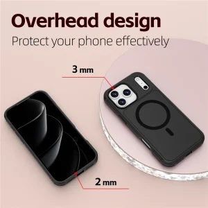 Anti-drop MagSf Shockproof Case for iPhone 18 Pro Max, black 6