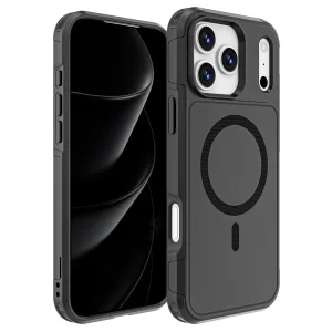 Удароустойчив калъф Anti-drop MagSf за iPhone 18 Pro Max, черен