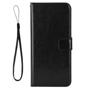 Калъф Тефтер Crazy Horse за TCL 605 4G / 60 SE, черен 3