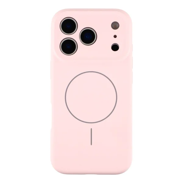 Shockproof case MagSF Slim Silicone for iPhone 18 Pro, Pink 2