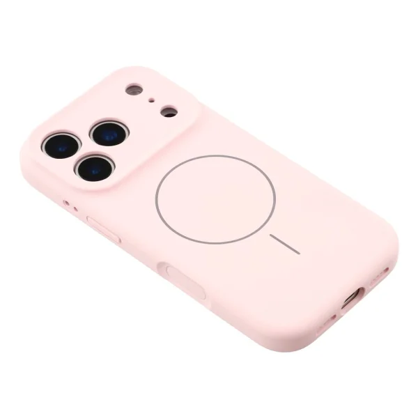 Shockproof case MagSF Slim Silicone for iPhone 18 Pro, Pink 5