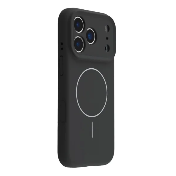 Shockproof case MagSF Slim Silicone for iPhone 18 Pro, Black 2