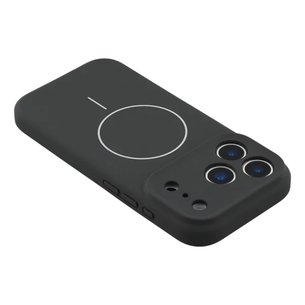 Shockproof case MagSF Slim Silicone for iPhone 18 Pro, Black 5