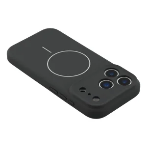Shockproof case MagSF Slim Silicone for iPhone 18 Pro, Black 5