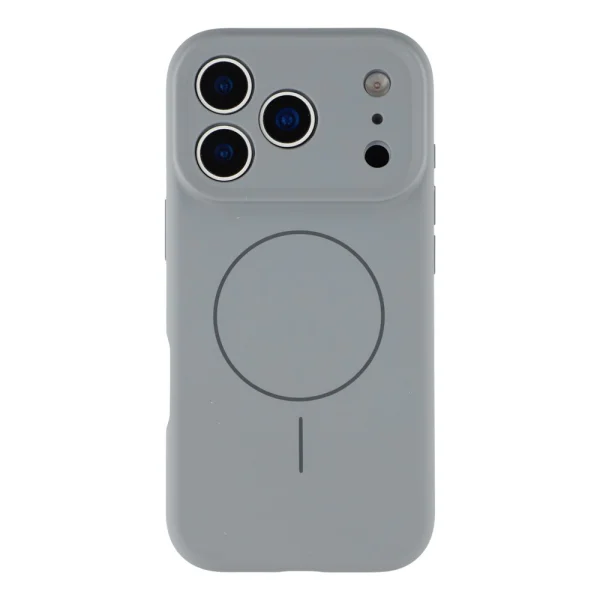 Shockproof case MagSF Slim Silicone for iPhone 18 Pro, Dark Gray 1