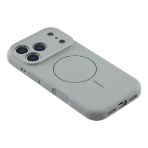 Shockproof case MagSF Slim Silicone for iPhone 18 Pro, Dark Gray 4