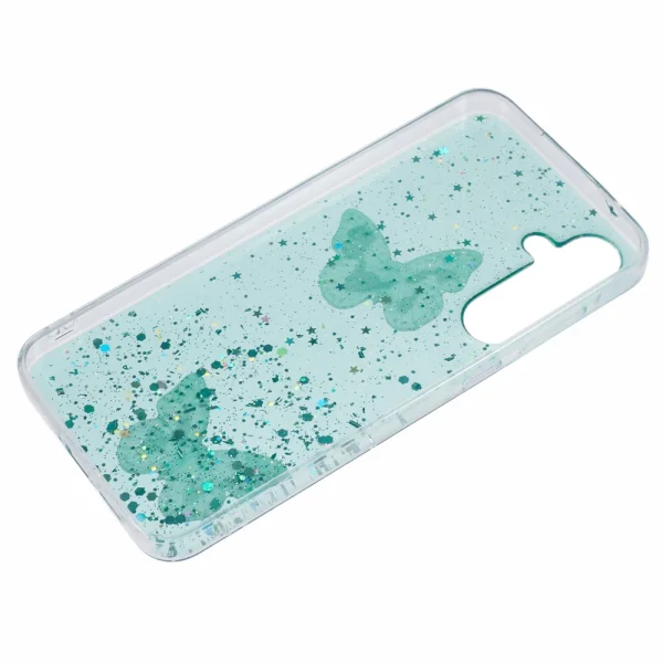 Silicone Case Epoxy Butterfly for Samsung Galaxy A17 5G / A17 4G, green 2