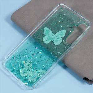 Silicone Case Epoxy Butterfly for Samsung Galaxy A17 5G / A17 4G, green 4