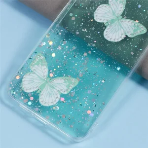 Silicone Case Epoxy Butterfly for Samsung Galaxy A17 5G / A17 4G, green 5