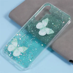 Silicone Case Epoxy Butterfly for Samsung Galaxy A17 5G / A17 4G, green 3