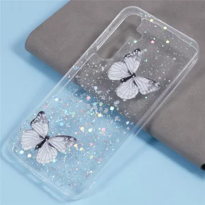 Silicone case Epoxy Butterfly for Samsung Galaxy A17 5G / A17 4G, White 3