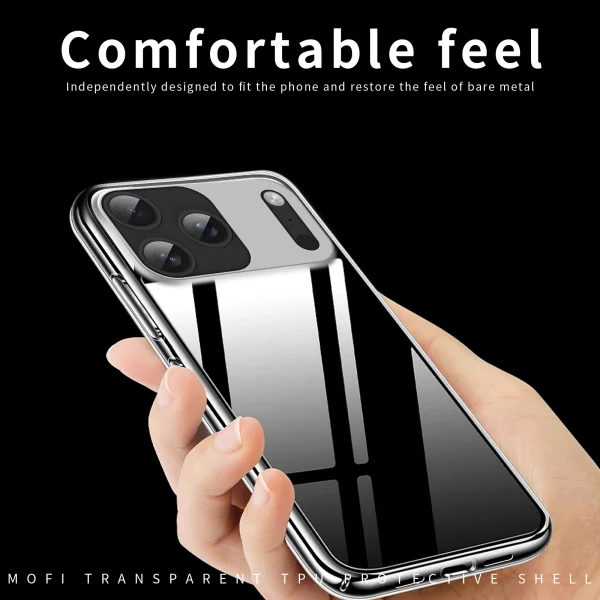 MOFI silicone case for iPhone 18 Pro, transparent 5