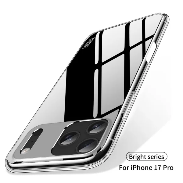 MOFI silicone case for iPhone 18 Pro, transparent 2