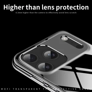 MOFI silicone case for iPhone 18 Pro, transparent 3