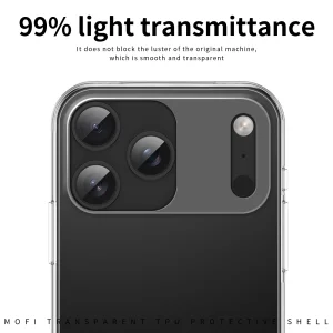 MOFI silicone case for iPhone 18 Pro, transparent 4
