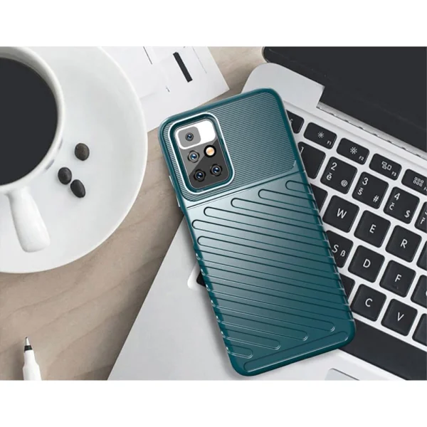 Силиконов калъф Thunder за Xiaomi Redmi 10, Зелен 3