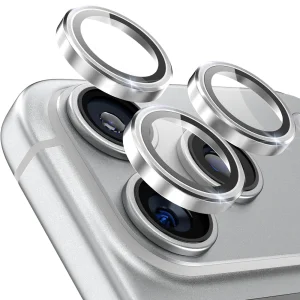 Стъклени протектори за камера Lens Fulm за iPhone 17 Pro / 17 Pro Max / 18 Pro / 18 Pro Max, сребрист 3