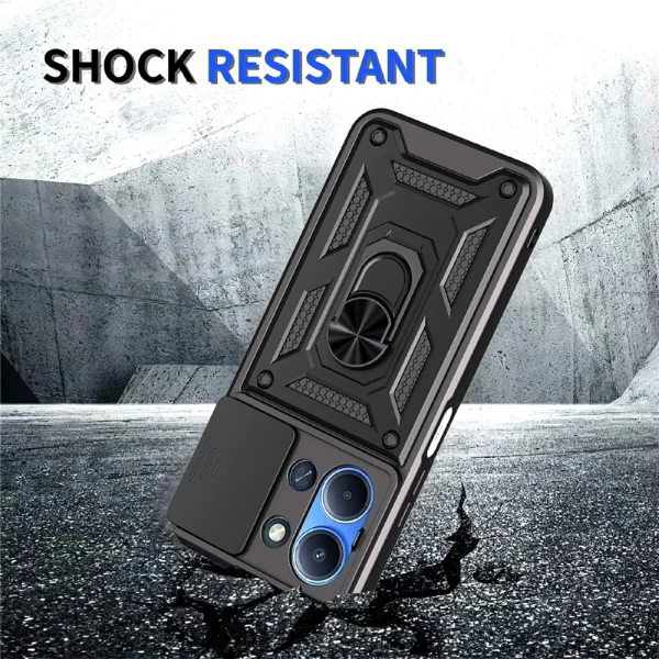 Shockproof case Slide Camera for Xiaomi Redmi 15C, black 3