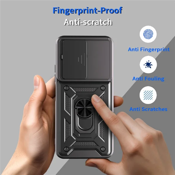 Shockproof case Slide Camera for Xiaomi Redmi 15C, black 2