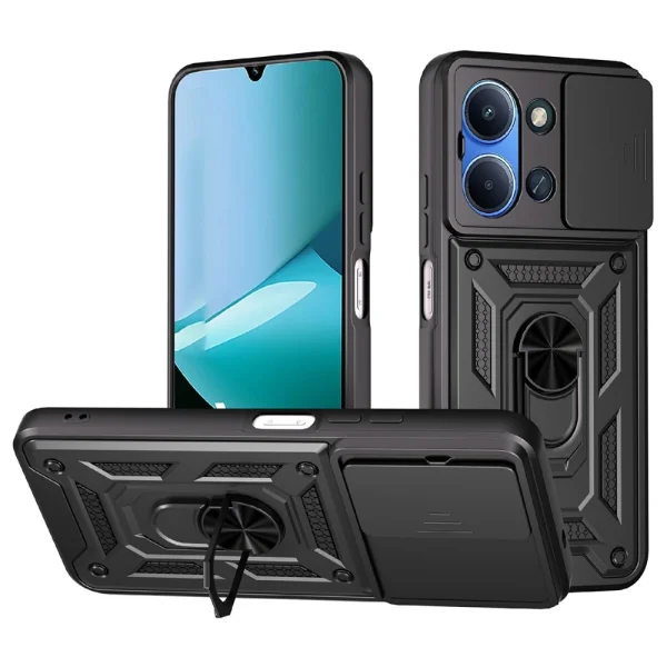 Shockproof case Slide Camera for Xiaomi Redmi 15C, black 1
