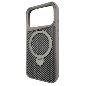 Shockproof case Premium Carbon MagSF for iPhone 18 Pro Max, silver 3
