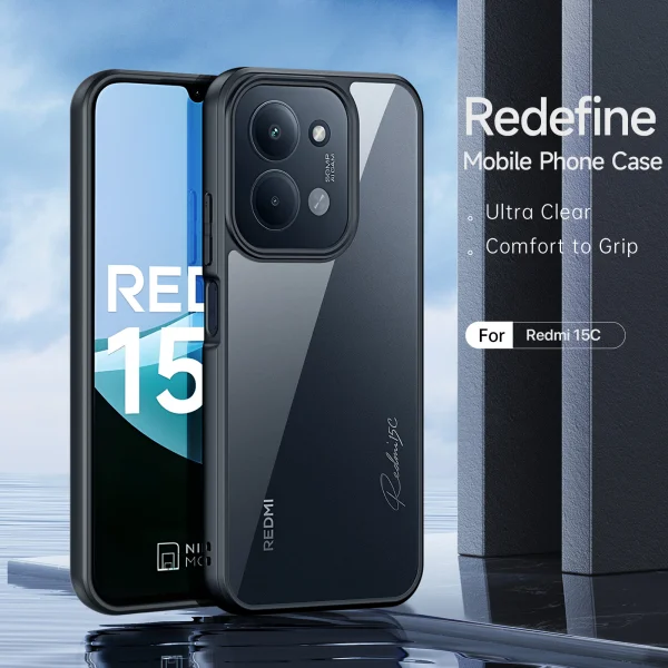 Удароустойчив калъф DUX DUCIS Aimo за Xiaomi Redmi 15C, черен 3
