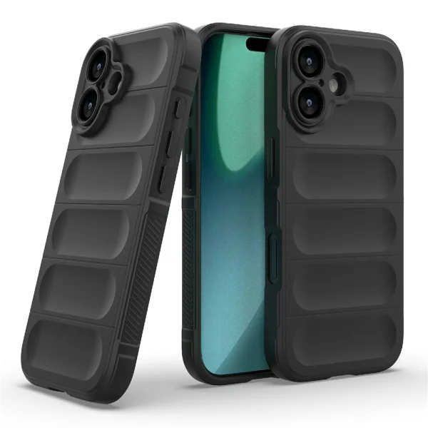 Silicone Wear-resistant case for iPhone 17, black 1