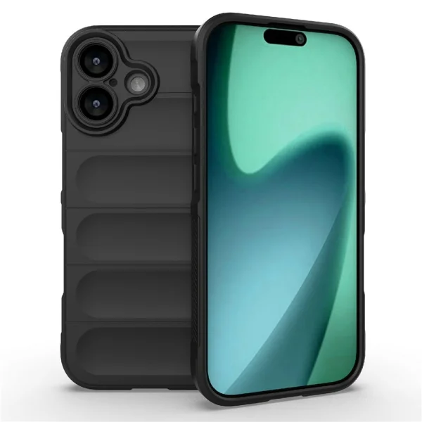 Silicone Wear-resistant case for iPhone 17, black 2