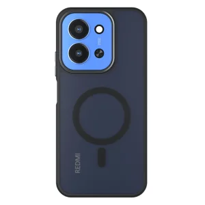 Удароустойчив калъф MagSF Matte за Xiaomi Redmi 15C, Черен