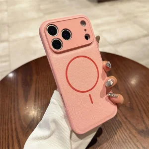 Удароустойчив калъф Liquid MagSf за iPhone 18 Pro Max, Розов