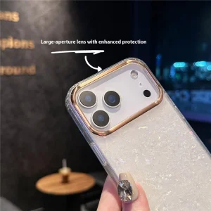 Shockproof case IMD Shell for iPhone 18 Pro Max, white-transparent 3